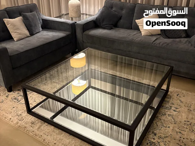 Large Glass Mirrored Coffee Table - Excellent Condition