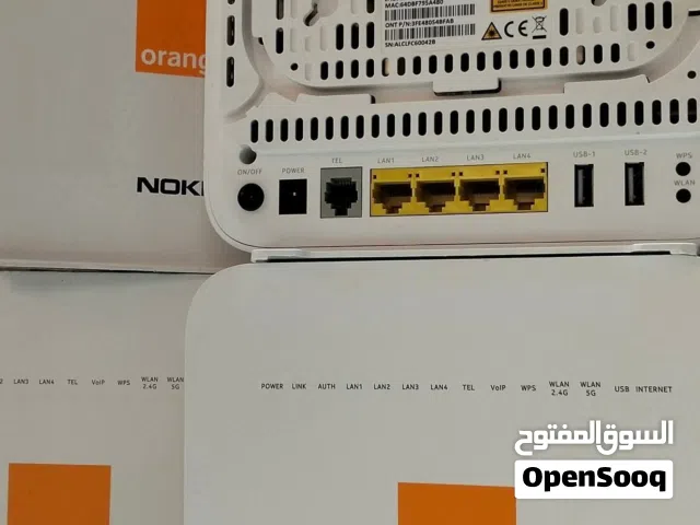 موسعات اشارة 5g للفايبر وكل الشبكات  نوكيا ac1600  موجتين 2.4+5g السرعة  1300 ميجا لموجة 5g 450 ميجا