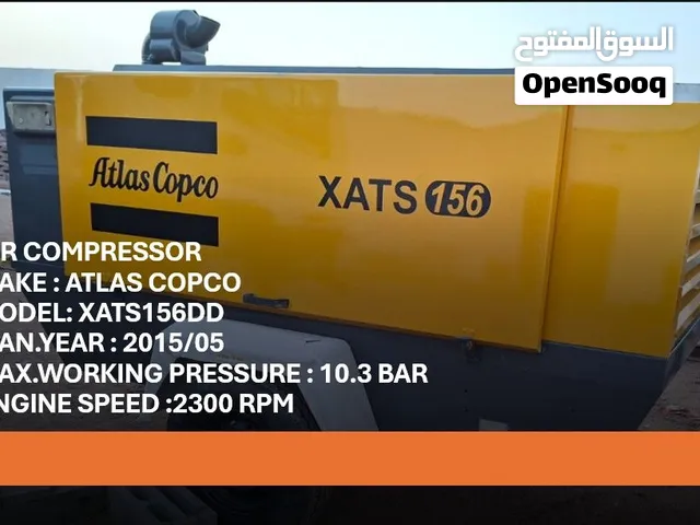 AIR COMPRESSOR ATLAS COPCO XATS156 CFM : 352 NORMAL WORKING PRESSURE : 10.3 BAR / 150 psig