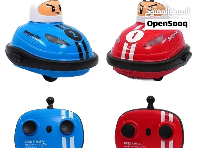 Twin Pack Remote Control RC Bumper Cars with Lights and Music