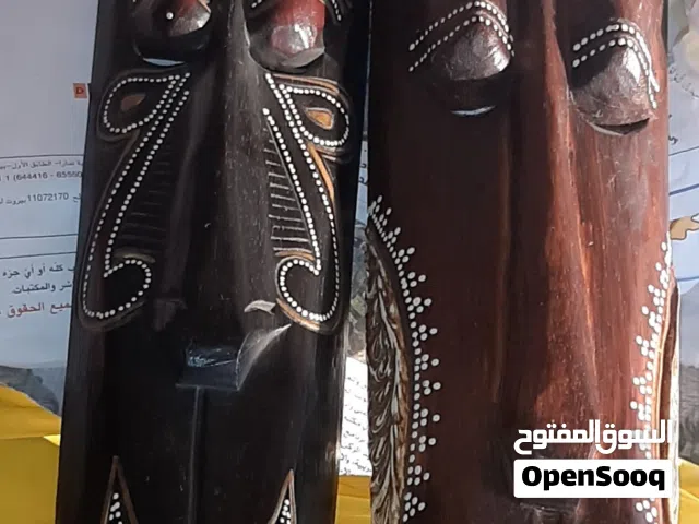 ديكور وجوه فنية أفريقية من الخشب عالي الجودة