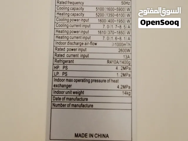 Home Master 1.5 to 1.9 Tons AC in Amman
