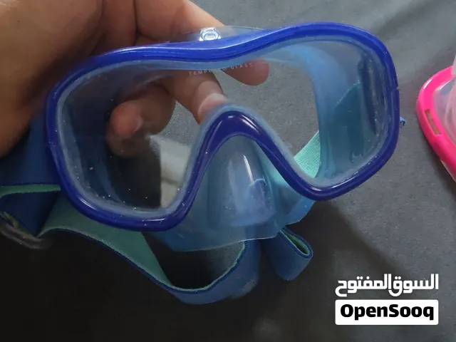 نظارة غوص من القزاز المقوى استخدام مره وحده