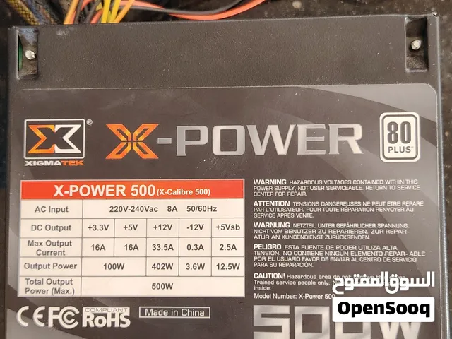 باور سبلاي Xigmatek X-Power 500W نظيف جداً