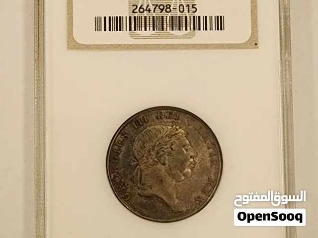 18 pence 1813 bank token AU 53 grade عملة 18 بينس بحالة ممتازة