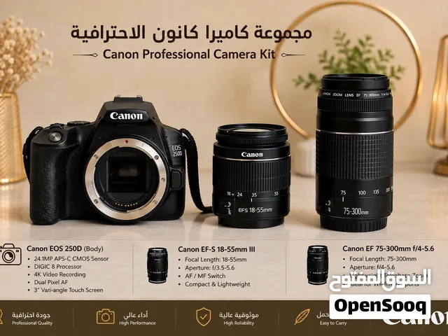 كاميرة كانون بحالة ممتازة استعمال خفيف جدا وتصوير 4K