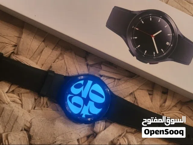 للبيع  ساعة سامسونج 4 كلاسك مع الكارتون  والشاحن بحالة ممتازة لا يوجد خدوش في الشاشة مع الكارتون