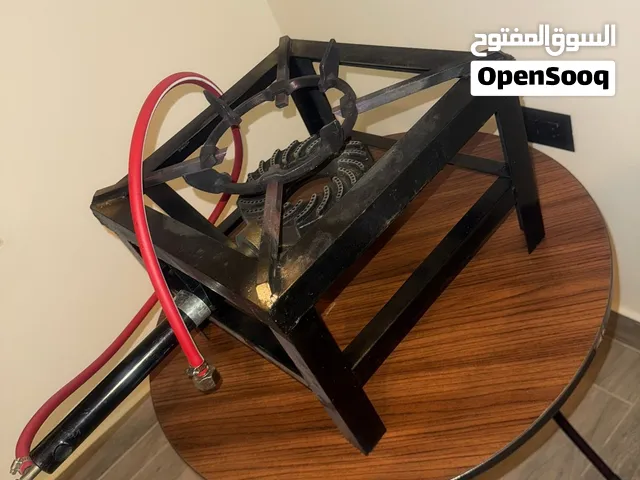 منقل غاز حديد ثقيل مربع مع بربيش ومفتاح للرحلات والطبخ الخارجي