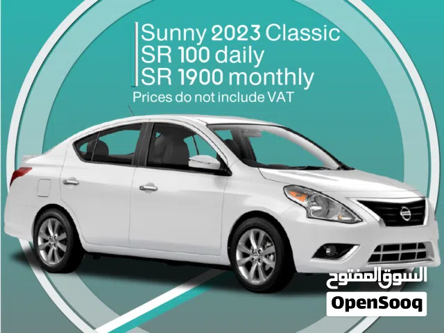 Nissan Sunny 2023 for rent in Dammam - Free delivery for monthly rental