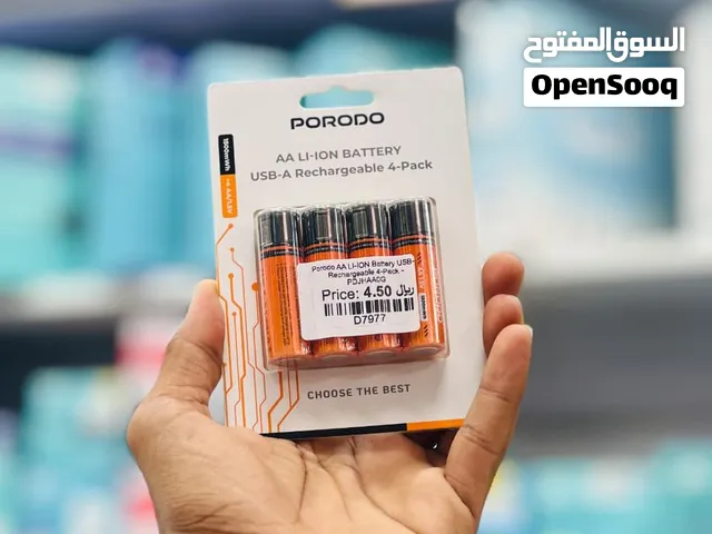 Brand New Porodo AA Rechargeable Batteries in Oman Sustainable