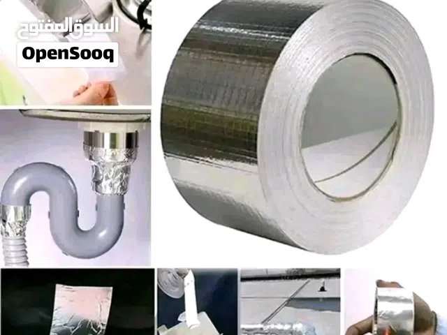 الحق عرض لاصق الالمنيوم الفعال لسداد اخزاق الخزانات الحديدية والبلاستيك واسطح الهناجر والسيارات الخ