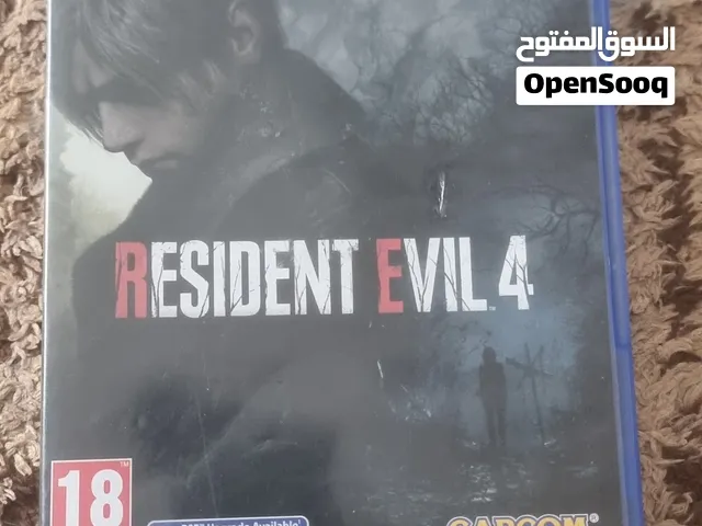 دسكة ريزدنت إيفل 4ريميك بي حالة جيدةجدا لي البلاستيشن 4
