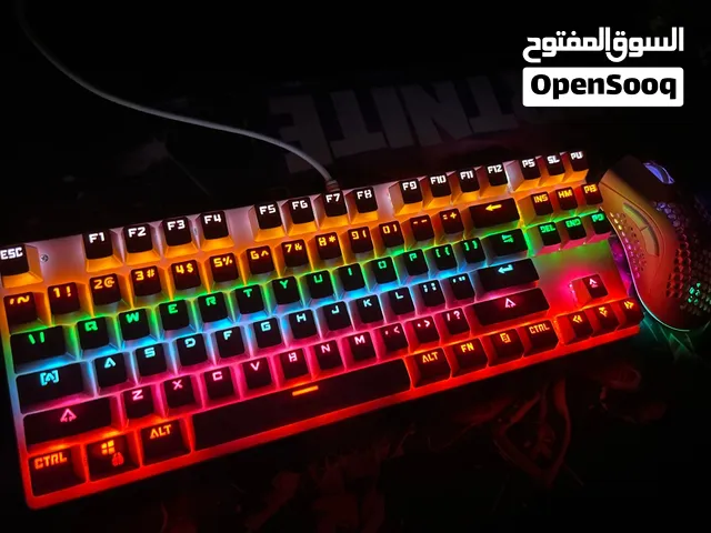 للبيع ماوس وكيبورد سويتش ازرق ونظيف جدا