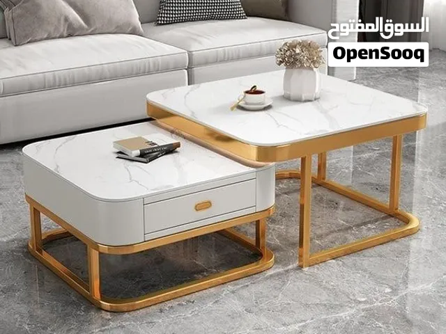 Luxury Modern Marble Coffee Table Set