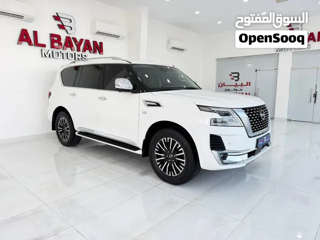 نيسان باترول بلاتينيوم V8 2023 ابيض / زعفراني بدون صبغ أو حوادث حوادث او صبغ Nissan Patrol Platinum