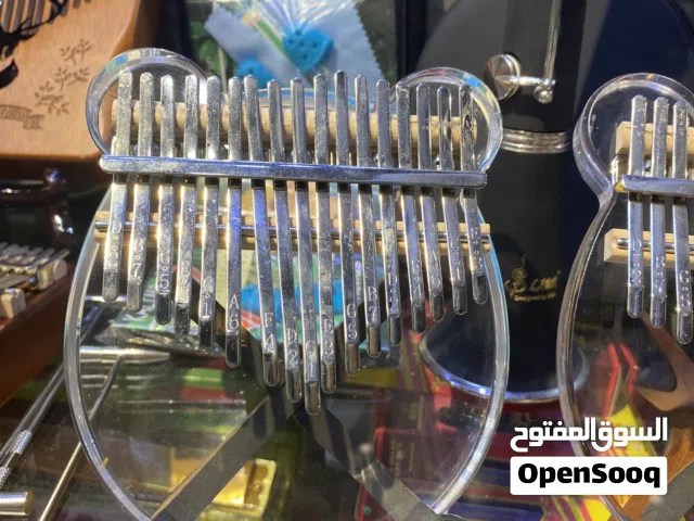 كاليمبا شفاف اكريليك مع شنتة وكيس ومطرفة  17 مفتاح متوفر توصيل