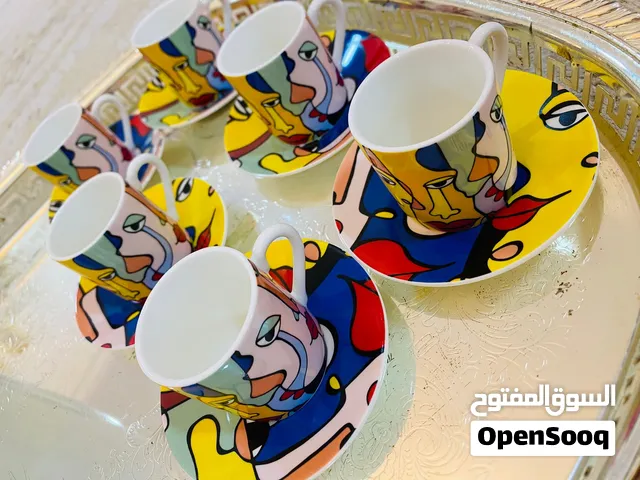 طقم قهوة وشاي الخبر الخزامى