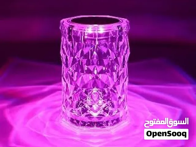 أباجورة كريستال 3D لمس 16 لون RGB مع ريموت - ديكور غرفة نوم Generic