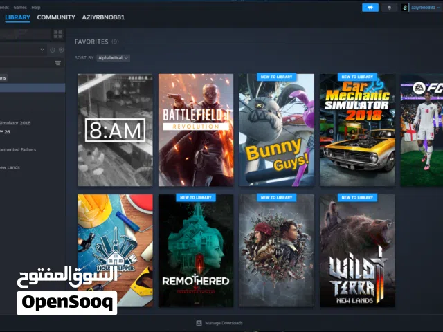 حساب Steam للبيع ألعاب أصلية  FC 26 + Battlefield 1 والمزيد من الالعاب المميزة وبسعر مميز