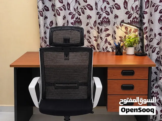 Computer table with revolving chair