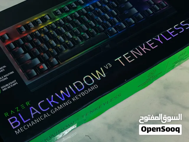 كيبورد ريزر امزون جديد  Razer blackwidow v3 tenkeyless green switch tkl