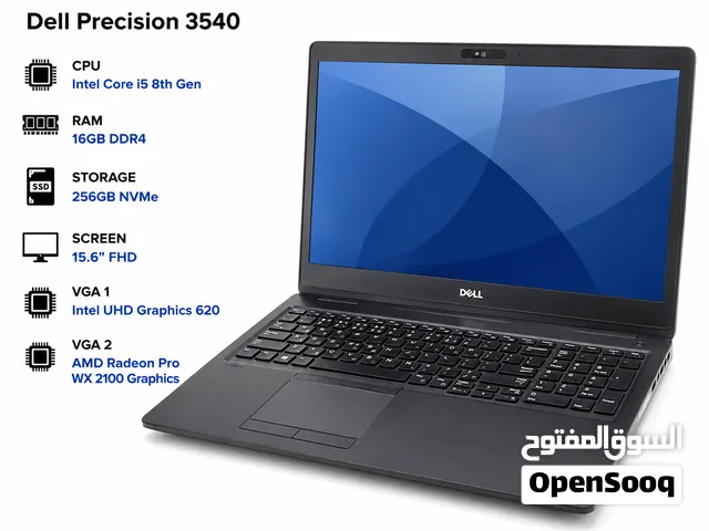 لابتوب Dell Precision 3540 مستعمل Core i5 جيل 8 RAM 16GB SSD 256GB Radeon Pro