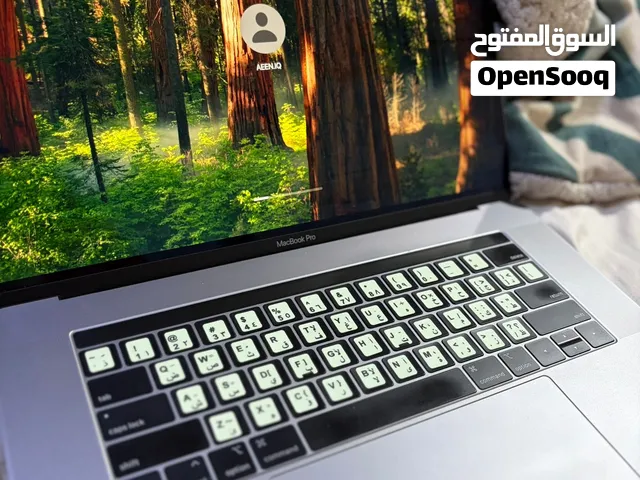 ماك بوك برو 2019 مستعمل نظيف جدا