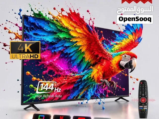 شاشة ماجيك 100 أنش QLED  4ksmart 144HZ ماجيك ريموت كروم كاست يتوفر لدينا خدمة التوصيل حسب المنطقه