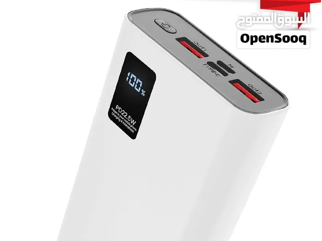 خازن طاقة باور بنك 20000 مللي أمبير شحن سريع 22.5W PD ماركة LYZ KL12 شاشة رقمية - اليمن/صنعاء