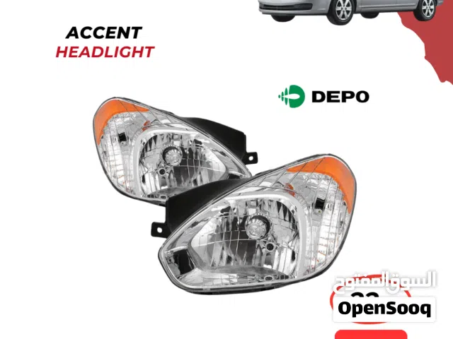 هيونداي اكسنت ليت ديبو تايوان وقطع غيار hyundai accent headlights