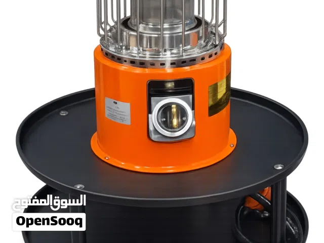 للبيع دفاية غاز شبه جديده 2 في 1 مع طاولة دائرية