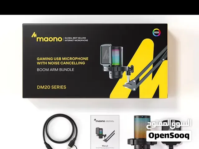 مايكروفون Maono DM20 احترافي للألعاب والبث مع ذراع وإضاءة RGB