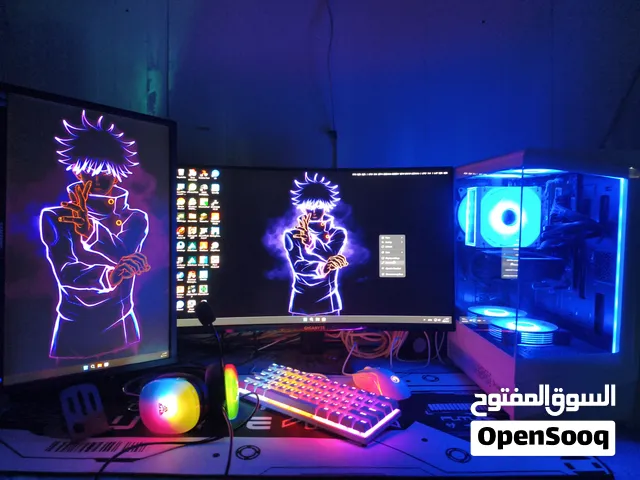 PC I5 12400F RTX 5060 RAM 16 G  شاشي 180 هارتز وجاشي عموديه 60 هيرتز  لمعني يتواصل