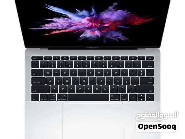 للبيع MacBook Pro 2017 – A1708 – 13 بوصة اللون: فضي. الحالة الخارجية: جيدة. البطارية: 122 دورة شح