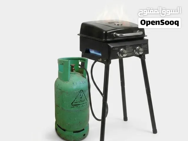شواية غاز Grill Zone أصلية  مع ستاند (مستعملة مرة واحدة فقط - بحالة الوكالة )