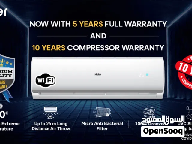 HAIER 2 TON SPLIT AC 10 YEAR WARRANTY 5 YEAR FULL