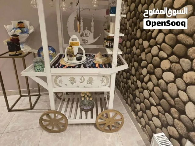 عرباية رمضان والأعياد مع اضاءة+ حلقة حديد للديكور
