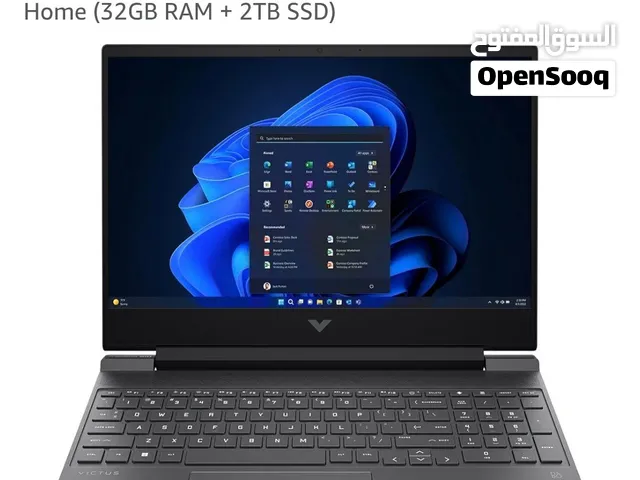 gaming laptop hp victus 15 2tb ssd 32gb ddr5 ram