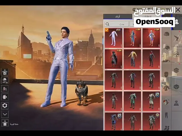 حساب ببجي لفل 81 ومجموعات 67  3 بدلات إكس  امفور ثلجي + 12 كيل مسج