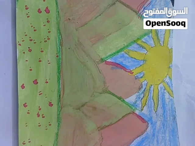 لوحه جميله تعبر عن الصيف وجماله والجبال