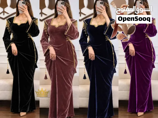 وصل الجديــــــــــــــــــــــد   *ترند جديد ومميز فستان قطيفة مغربي فااااخر جدًا