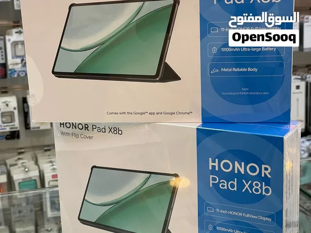Honor x8b 4+4ram 128g 11inch new كفاله سنه من وكلاء هونر بالاردن
