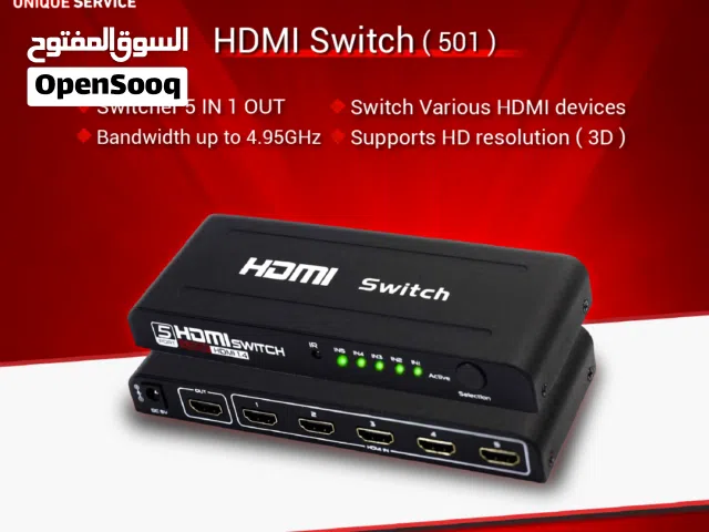 كابلات ومحولات / موزع لشاشات عرض متعددة HDMI Splitter 1 IN 3 OUT 4P 4K UHD