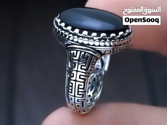خواتم فضه متوجه بعقيق يماني طبيعي  الصياغه من معاملنا الخاص شعارنا هو الجوده ALSh