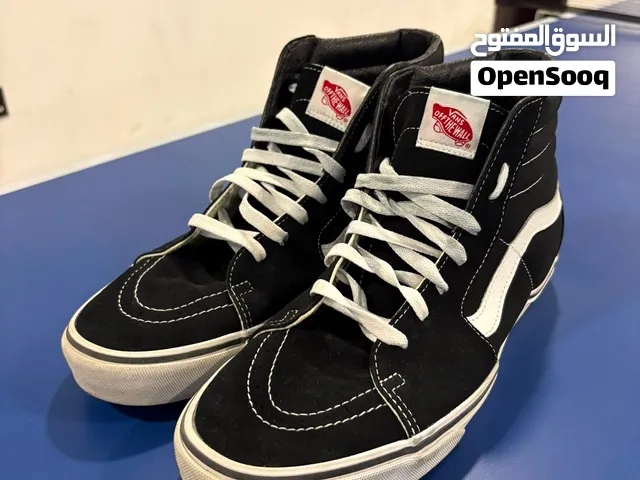 Original Vans SK8-Hi Black & White – Size EU 46 / US 12 – Excellent Condition