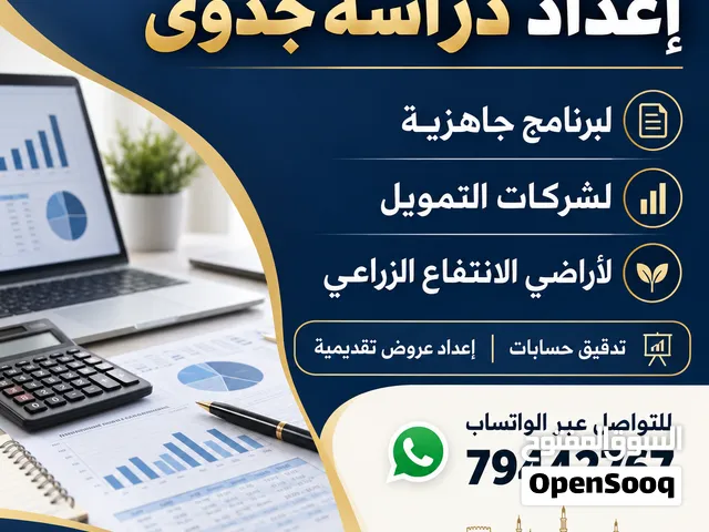 إعداد دراسة جدوى لبرنامج جاهزية وبنك التنمية وتدقيق حسابات