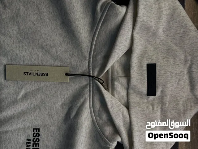 essentials hoodie in light oatmeal