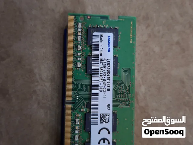 رام سامسونج ddr4 بسعة 4 جيجابايت شغال عالفحص