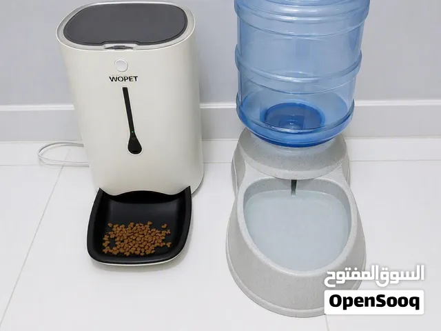 موزع طعام ذكي WOPET للحيوانات الأليفة مع كاميرا وتحكم عبر الهاتف + موزع مياه WOPET Smart Pet Feeder