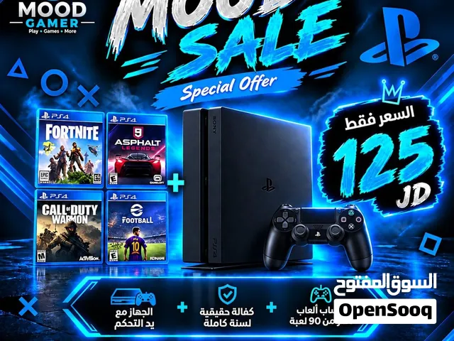 جهاز بلاي ستيشن 4 سلم Ps4 Slim Used بافضل سعر وتوب نظافة متوفر لدينا خدمة التوصيل